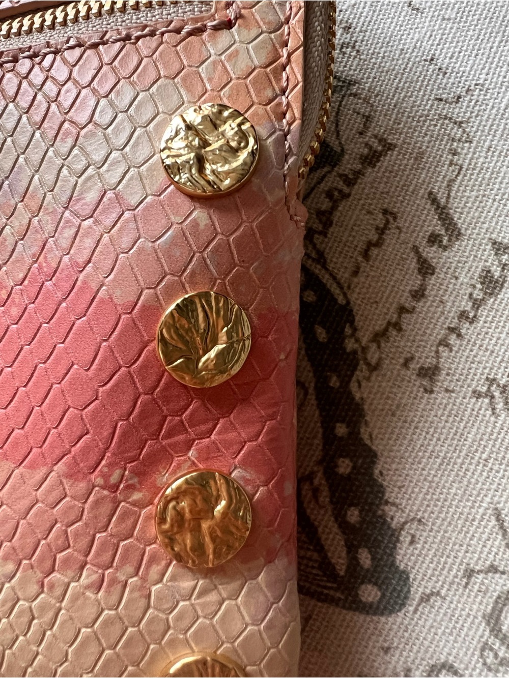 Hammitt Nash Pink Himalayan Gradient Wristlet Crossbody with Gold-Tone Accents - Picture 5 of 10